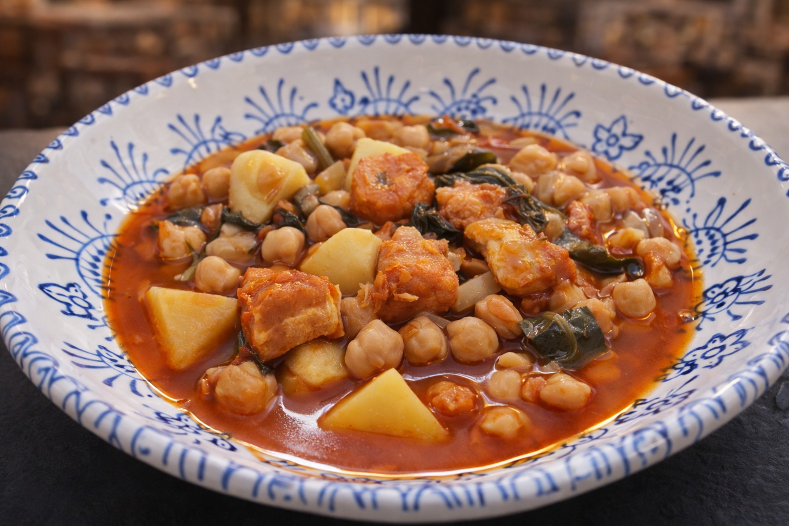Potaje de chícharos con chorizo (1/4 kg)